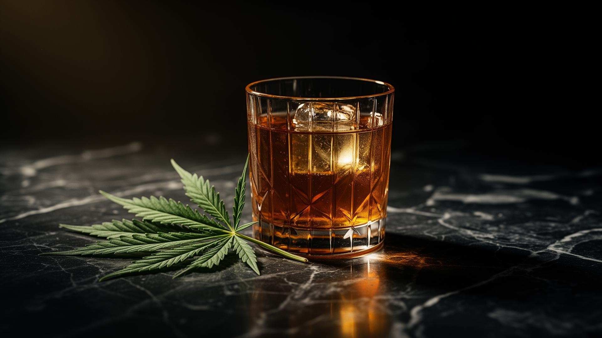 Premium cocktail and cannabis lifestyle